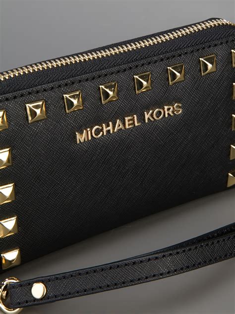 michael kors studded wallet